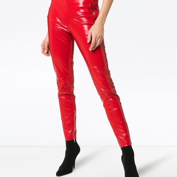 skiim natalie high-waisted leather trousers - Picture 3 of 5